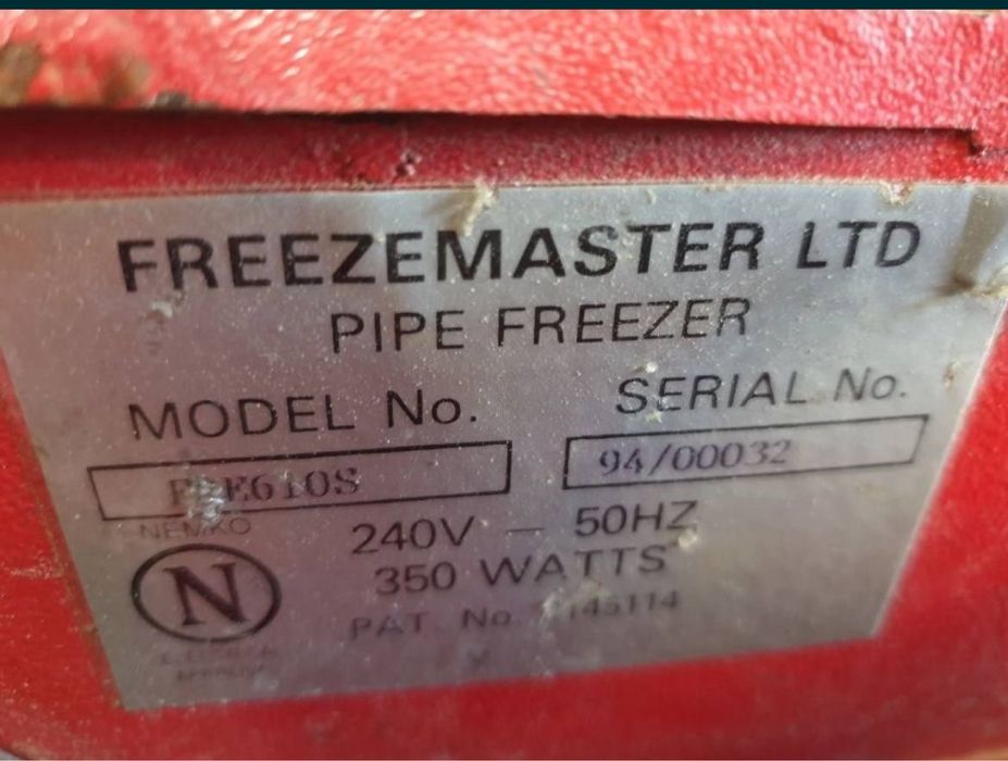 Замразител на траби отпушване водопроводчик