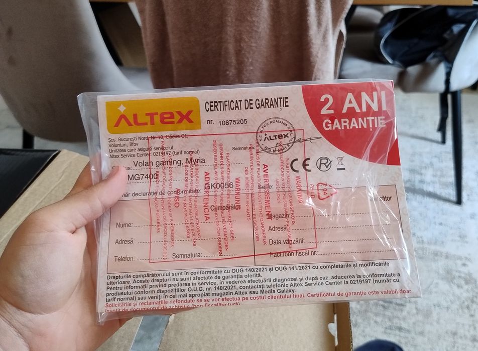 Volan myria MG7400 nou nout