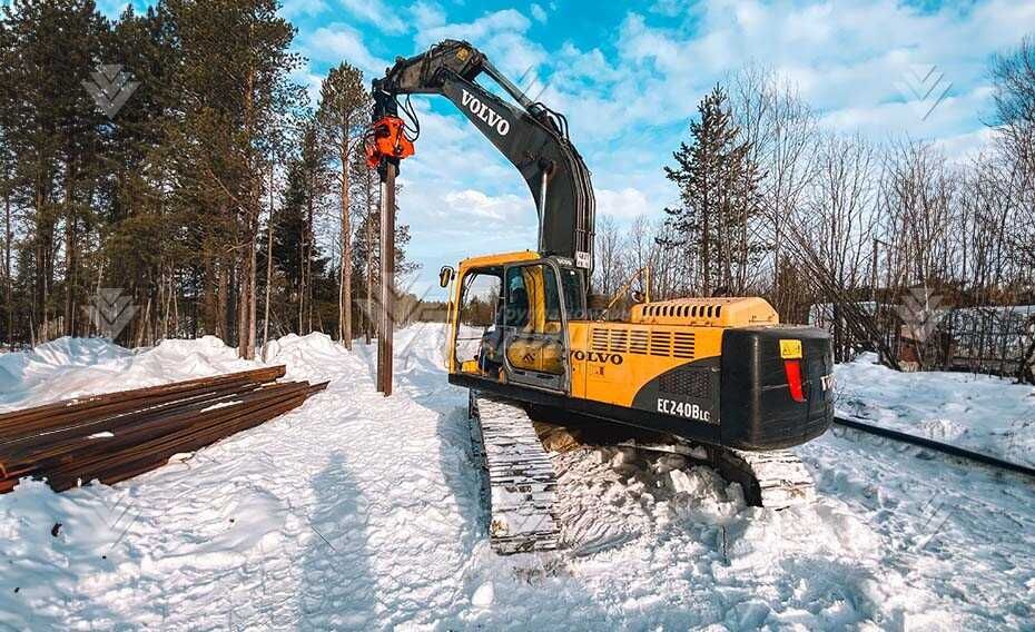 Вибропогружатель Impulse VP350R на экскаватор
