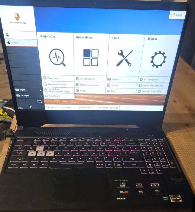 Diagnoza / Tester dedicat Porsche :codari adaptări calibrari stage p