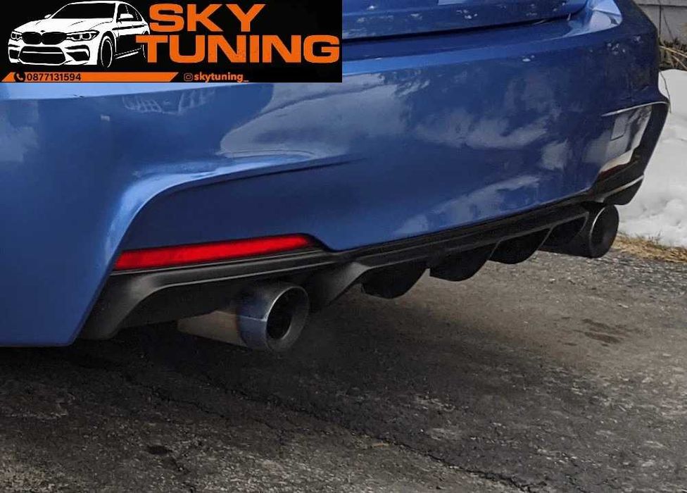 Bmw f30/31 M performance Дифузьор задна броня с щипки Бмв ф30/31 М