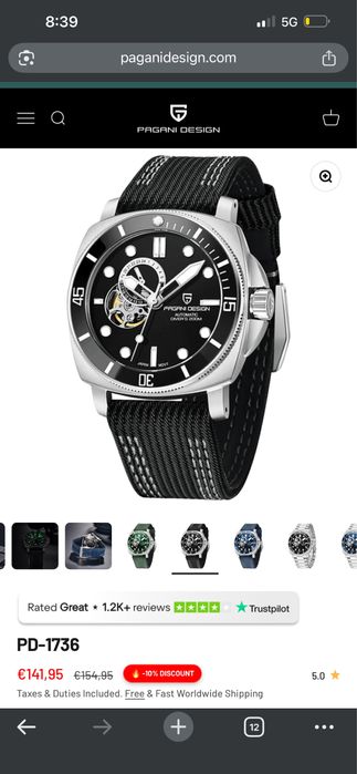 Часовник Pagani design