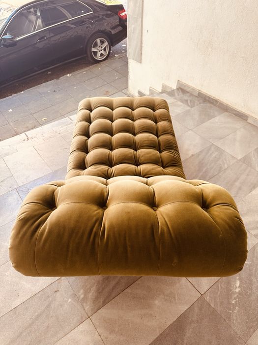 Дизайнерска лежанка Chaise Longue – арт деко / постмодерн / кадифе