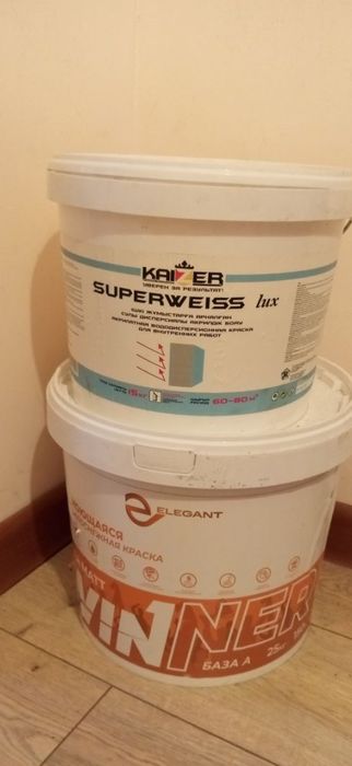 Краска водоэмульсионная 2шт.