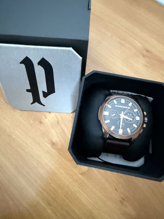 Ceas POLICE bărbați  Rose Gold & Black  Cutie originală