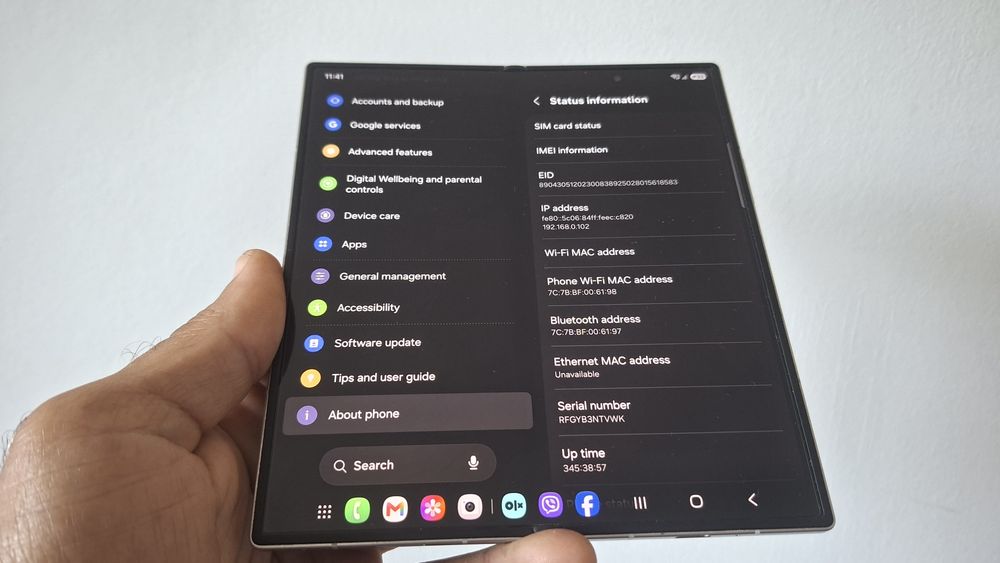 Samsung Z Fold 7, 512GB Silver