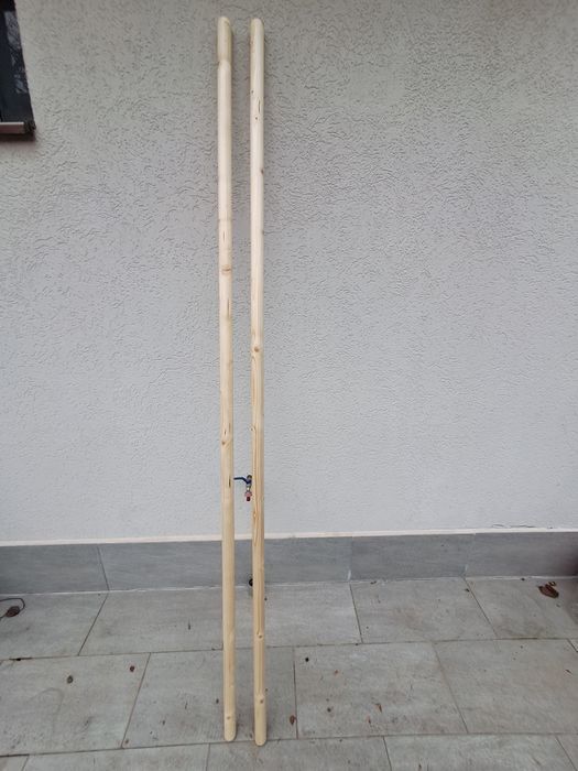 2 buc. Mana curenta Pertura, molid lăcuit, 225x4 cm