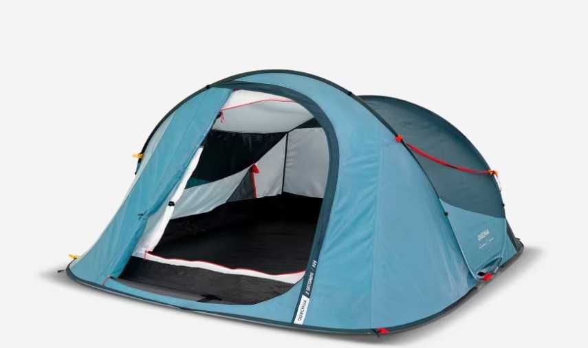 Vina Cort camping instant 3 locuri, 2 Seconds albastru