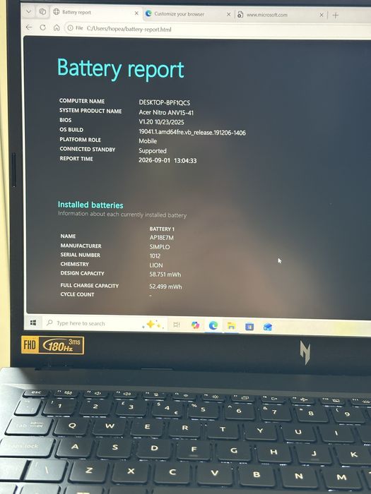 Laptop Gaming Acer Nitro V 15 | Ryzen 7 7735HS | RTX 4060 8GB | 16GB RAM DDR5 | Display 180Hz | Impecabil