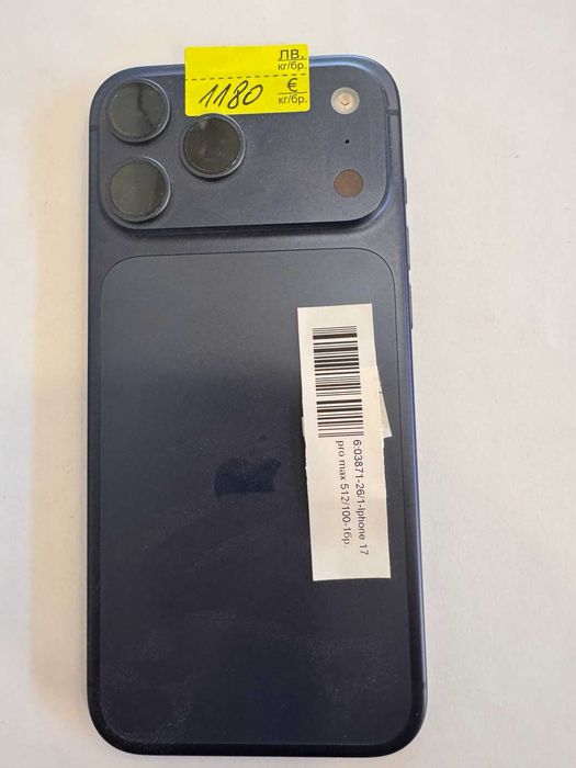 Iphone 17 pro max 512gb 100% batt    03871-26