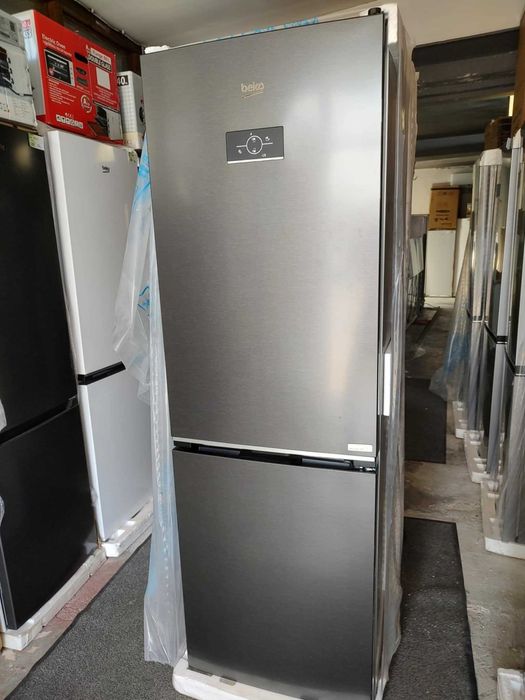 Чисто нов Хладилник с фризер BEKO-БЕКО 186.5 см Dark Inox No Frost ™