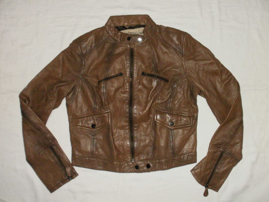 CUBUS ново дамско късо яке естествена кожа М