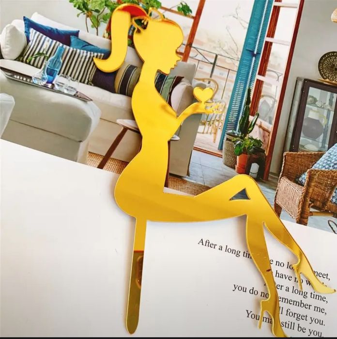 Топпер для торта невеста,девушка