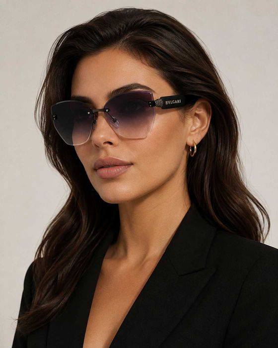 Bvlgari King 2027 Дамски слънчеви очила с Луксозна Змийска глава