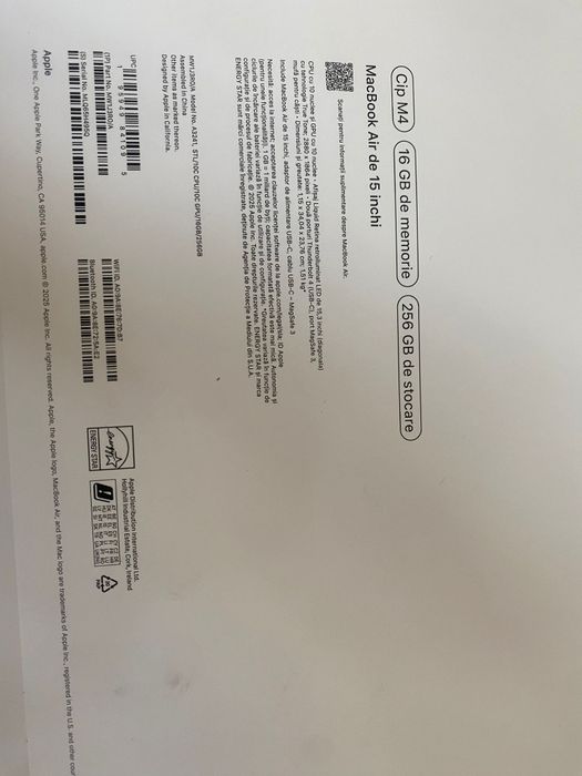 Macbook Air 2025 M4 Amanet BKG