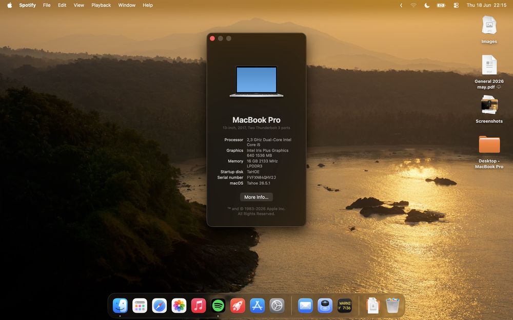 MacBook Pro 2017 - 16GB RAM