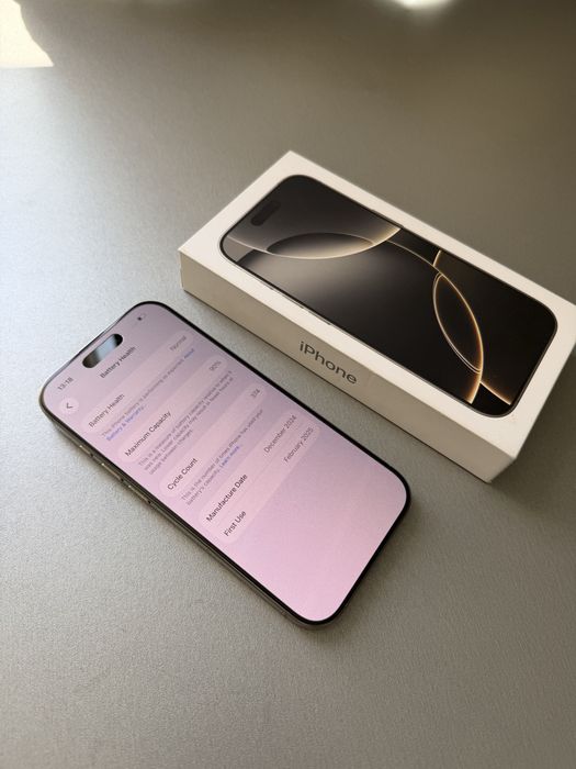 КАТО ЧИСТО НОВ Iphone 16 Pro Natural Titanium