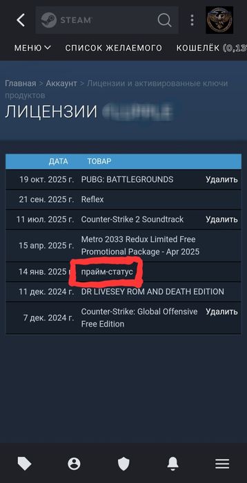 Steam account [+PRIME]