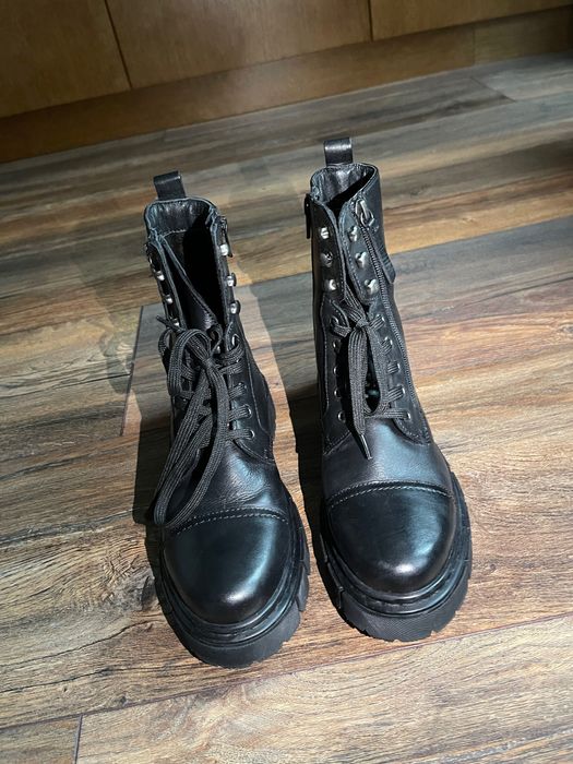 Зимни обувки s.Oliver - естествена кожа