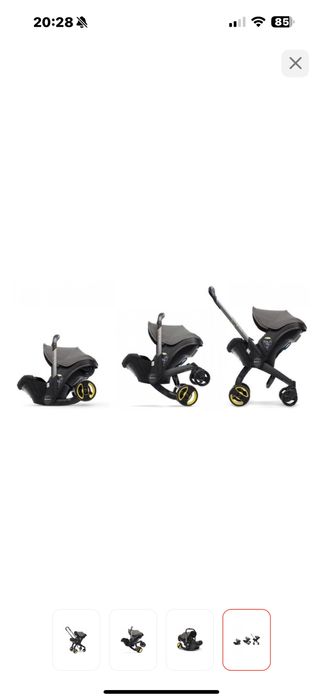 Коляска-автокресло MSTAR S800, серый