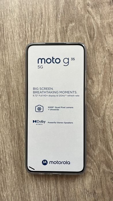 Чисто нов неотварян телефон моторола g 35