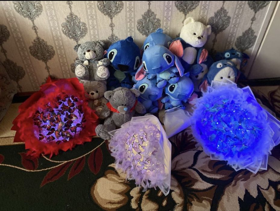 Mandarin buketla buket mandarin kapalekli buket lentali buket oyinchoq