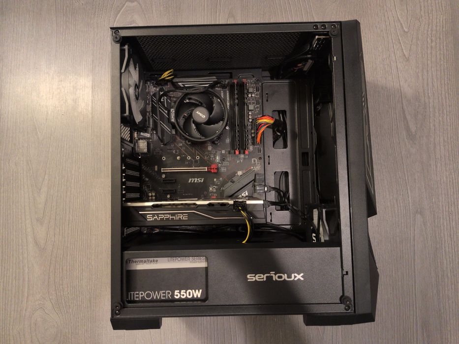PC Gaming Ryzen 5 3400G / RX 580 4GB / 16GB RAM / SSD 256GB + HDD 1TB
