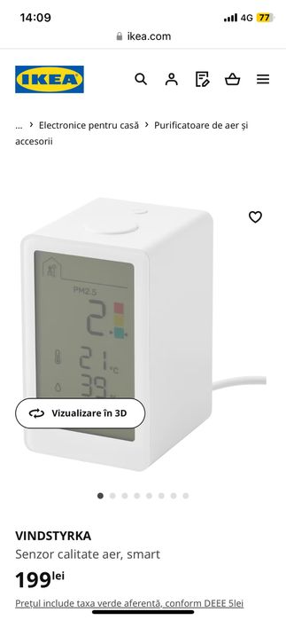 Senzor Calitate Aer Smart