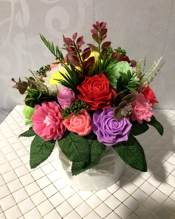 Sovunli gullar, Букеты и композиции из мыло