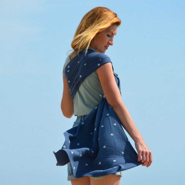 Муселинов слинг с халки Nashsling | Ринг слинг от памук - Soft