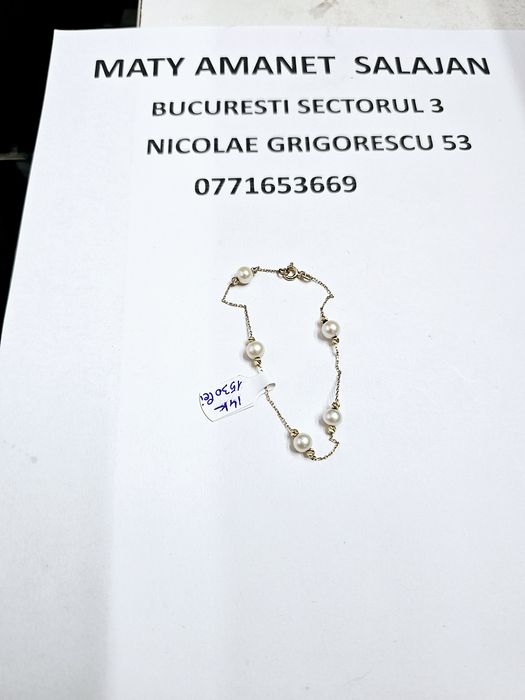 Vand bratara din aur 14 k 3.12 g cod 968