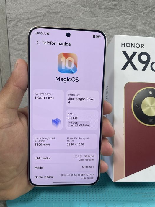 Honor X9d 8+8/256 gb yengi