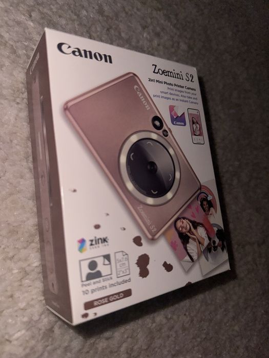 Canon Zoemini S2 Rose Gold | Cameră instant + imprimantă foto | Ca nouă