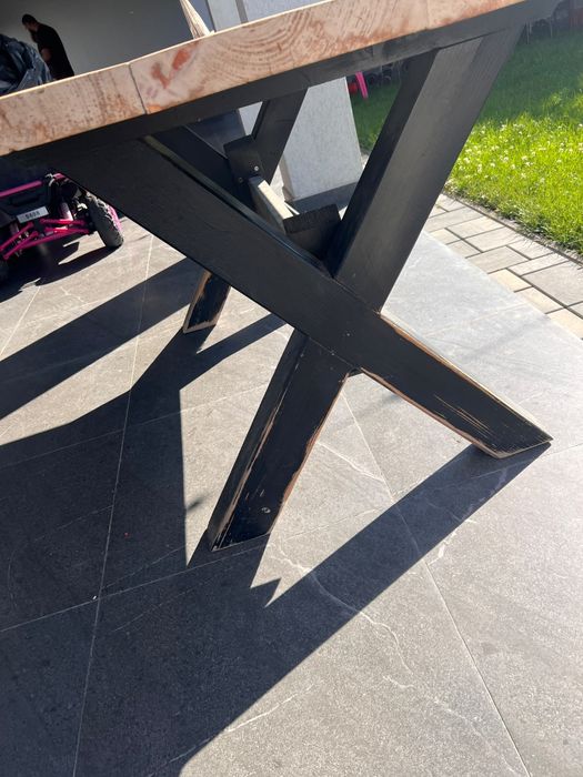 Vând masa de lemn 180x87 h86, 800 lei. Ridicare din Domnești Ilfov.