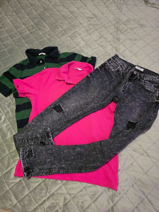 Мъжки Лот, две тениски, дънки