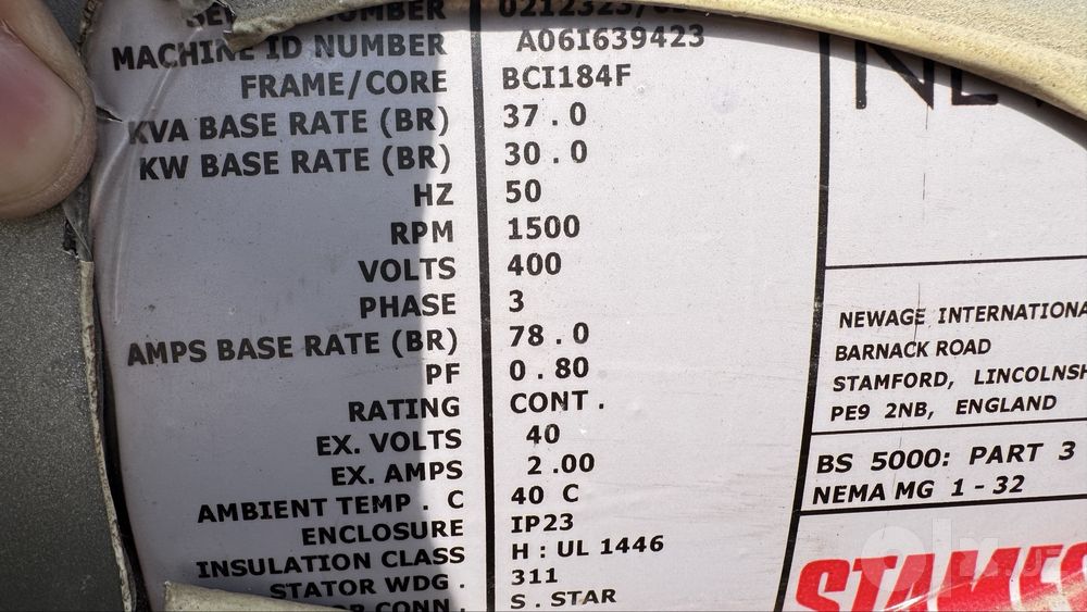 Perkins genirator 37-30