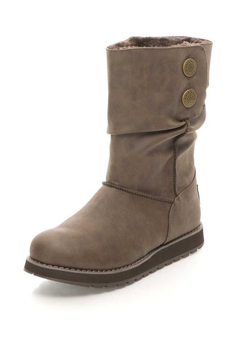 Зимни ботуши от еко кожа без закопчаване Skechers, Кафяви, 260 мм, 39