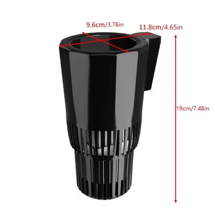 Термо чаша с дисплей, Държач за напитки, охладител/ нагревател, 12V