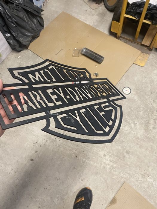 Reclama metalica Harley Davidson