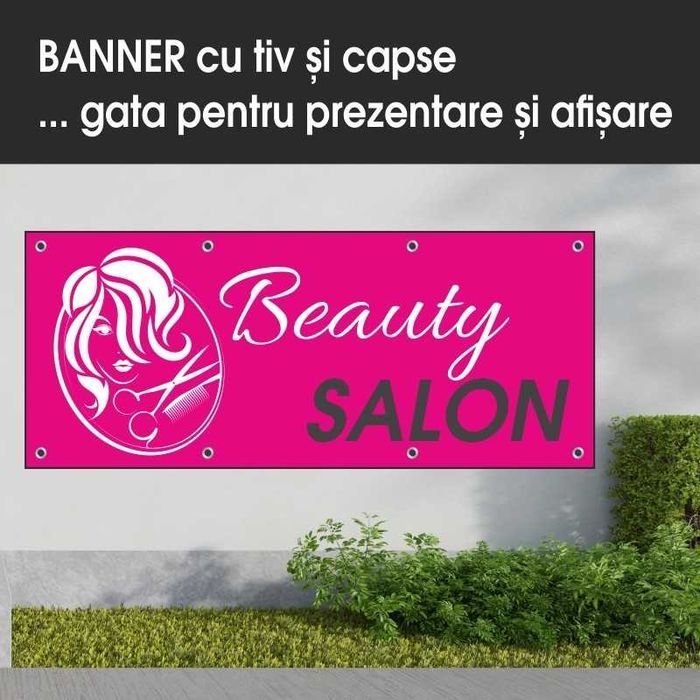 Servicii pt saloane COAFOR, FRIZERIE- bannere,afise,autocolante,flyere