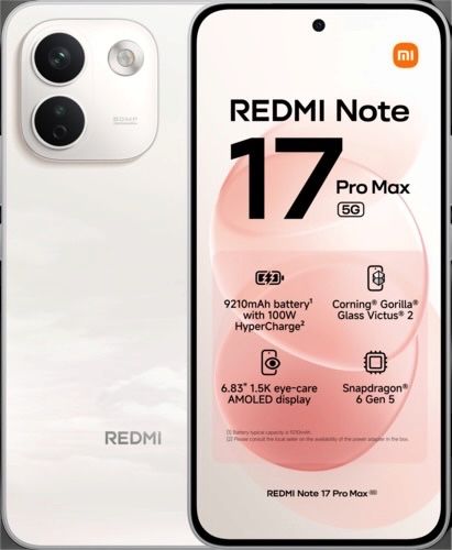 Xiaomi Redmi Note 17 Pro Max 5G 512GB 8RAM Black / Cloud Blush / Green ЧИСТО НОВ! Неразпечатан! 2г. Гаранция!