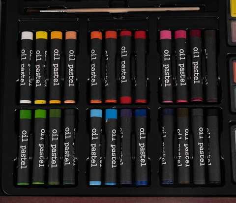 Художествен комплект за рисуване в куфар, 148 части, за деца и възрастни