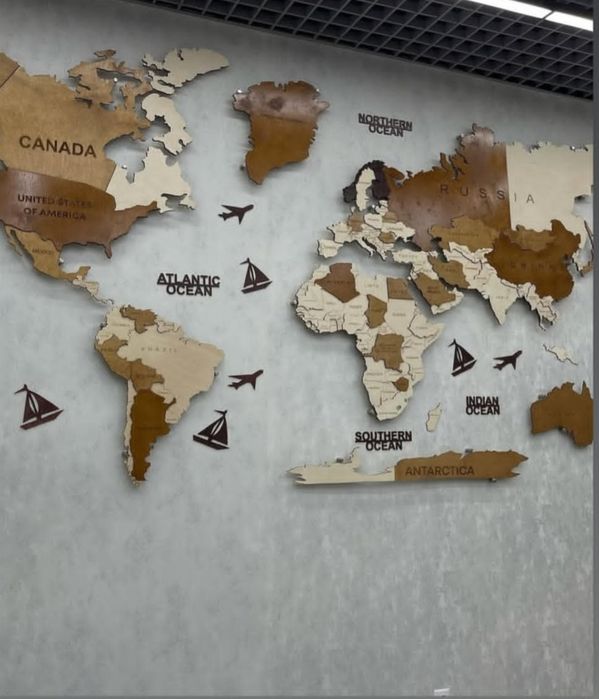 Dunyo xaritasi 3d va 2d
Dunyo Xaritasi ajoyib yechim bo’la ola