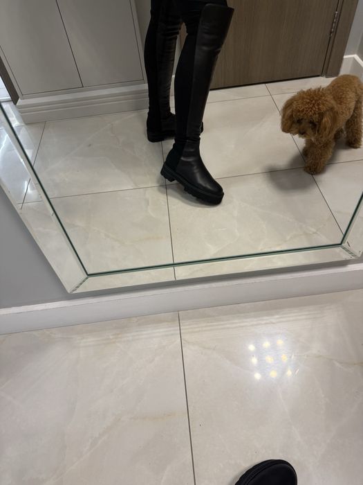 Stuart Weitzman кожени чизми Намалени!