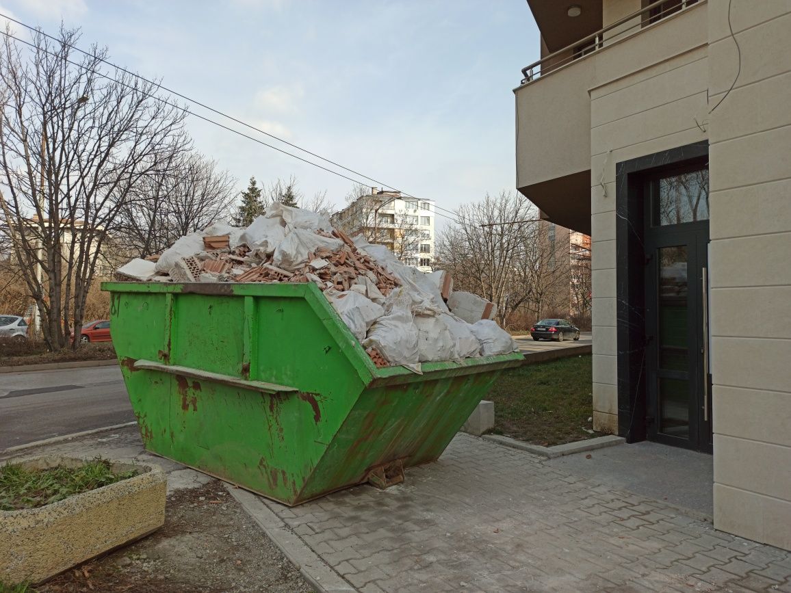 извозване на строителни отпадъци