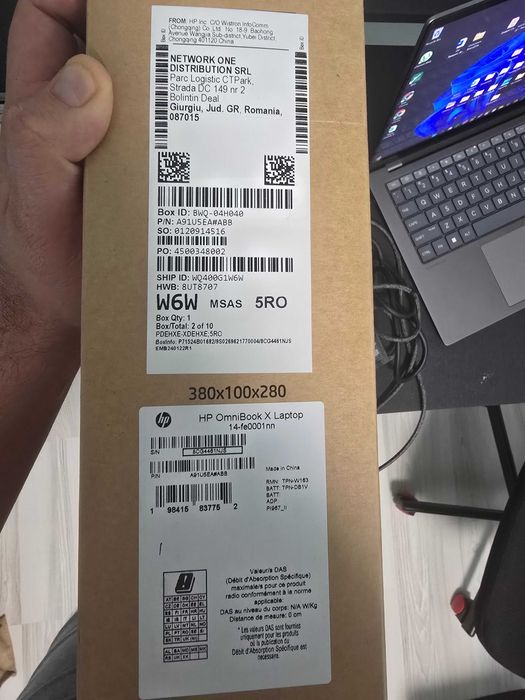 Touchscreen Omnibook Snapdragon X AI, Elite, 16 RAM,26 часа, 512GB SSD