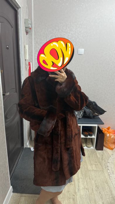 Шуба норка/мутон новая
