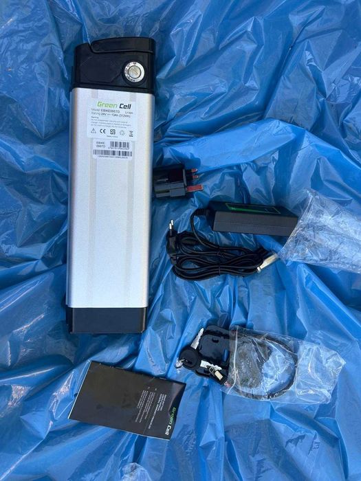 Baterie bicicleta Green Cell E-bike Battery 36V 15Ah 540Wh Silverfish Ebike 4 Pin for Powerhog, Volta, E-Trends, Zündapp with Charger