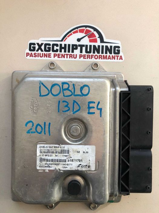 ECU Calculator motor Fiat Doblo 1.3 90HP MJD8F2.D2 51871701 HW00P