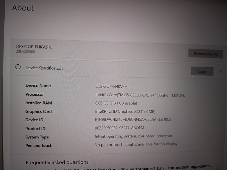 Лаптоп Lenovo Thinkpad T580